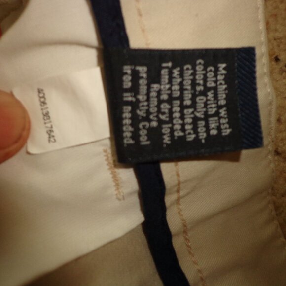 New Croft & Barrow Classic Fit Men's Pants 36X32 Light Khaki Tan Zip/Button - Picture 9 of 11